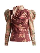 Matchesfashion.com Zimmermann - Tempest Floral Print Silk Blend Twill Blouse - Womens - Multi