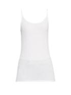 Matchesfashion.com Atm - Scoop Neck Ribbed Jersey Cami Top - Womens - White