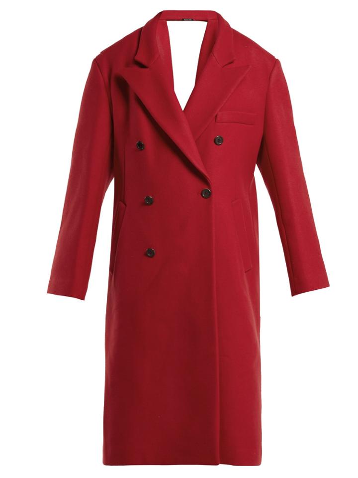Maison Margiela Virgin Wool Open-back Coat