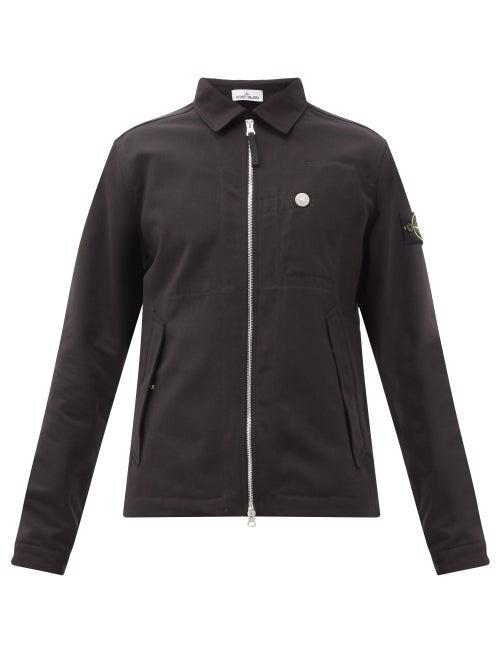 Stone Island - Logo-patch Twill Jacket - Mens - Black