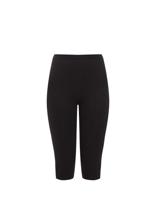 Totme - High-rise Jersey Cropped Leggings - Womens - Black