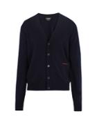 Calvin Klein 205w39nyc Logo-embroidered Cashmere Cardigan