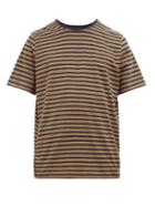 Matchesfashion.com Oliver Spencer - Conduit Striped Cotton Jersey T Shirt - Mens - Navy