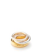 Charlotte Chesnais - Set Of Three Brahma 18kt Gold-plated Rings - Womens - Multi