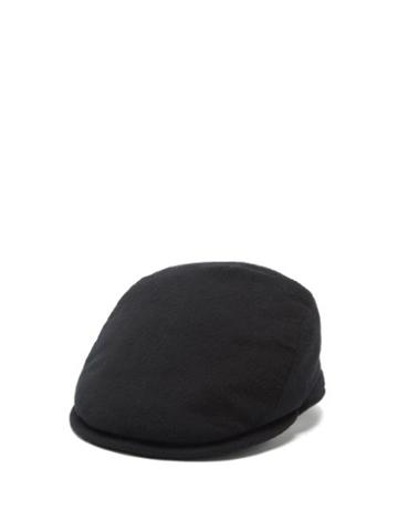Lock & Co. Hatters - Escorial Wool-felt Flat Cap - Mens - Black