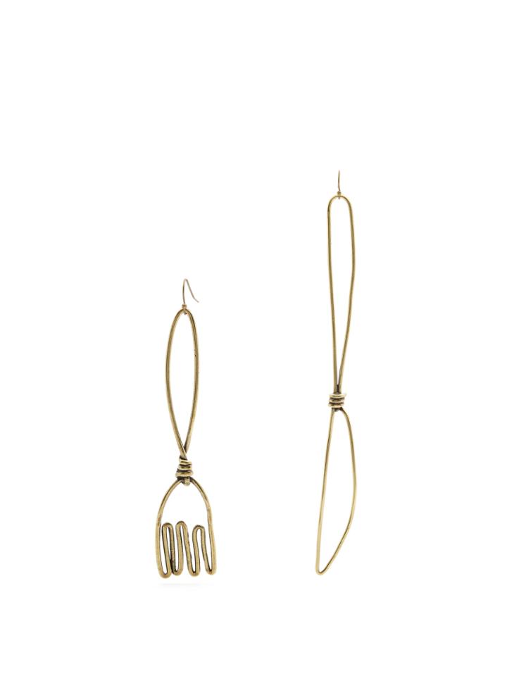 Rosie Assoulin Fork And Knife-drop Earrings