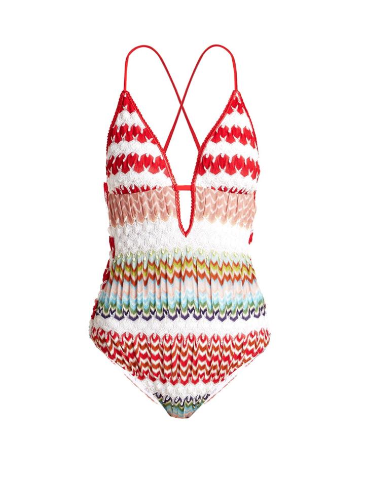 Missoni Mare Zigzag Crochet Swimsuit