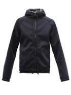Mens Activewear Fendi - Zipped Jersey Hooded Sweatshirt - Mens - Black