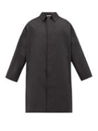 Matchesfashion.com Studio Nicholson - Romer Technical Cotton-blend Coat - Mens - Black