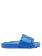 Mens Shoes Paul Smith - Logo-debossed Rubber Slides - Mens - Blue