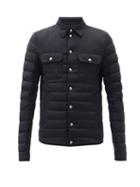 Matchesfashion.com Moncler - Mirmande Point-collar Quilted Down Jacket - Mens - Navy
