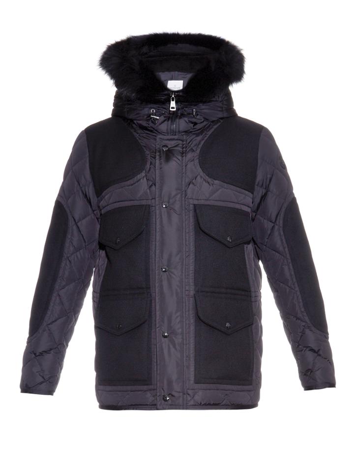 Moncler Gaumont Hooded Quilted Down Jacket