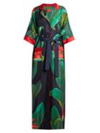 F.r.s - For Restless Sleepers Eurinome Tropical Floral-print Silk Shirtdress