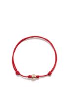 Luis Morais - Ruby & 14kt Gold Corded Bracelet - Mens - Red Gold