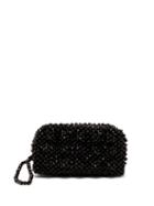 Matchesfashion.com Shrimps - Molly Faux Pearl Embellished Clutch Bag - Womens - Black