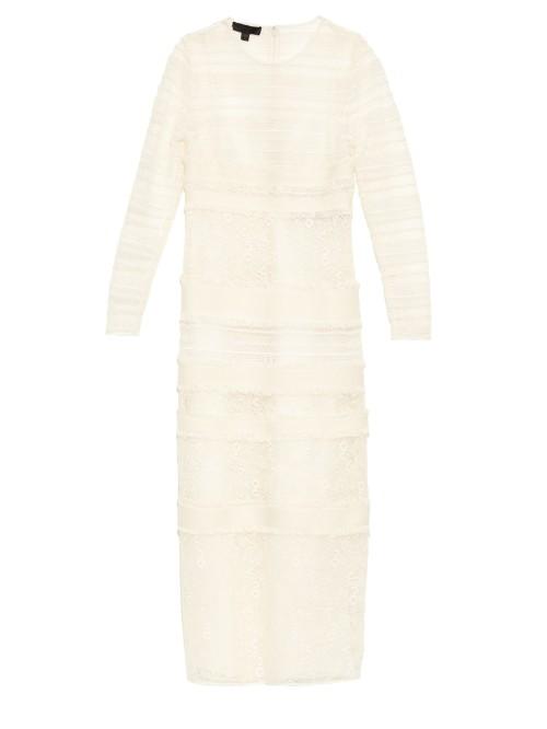 Burberry Prorsum Long-sleeved Multi Macram-lace Dress