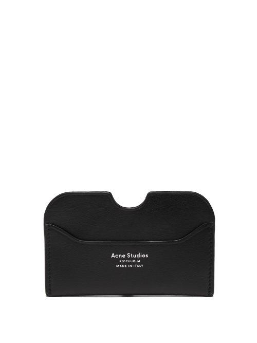 Matchesfashion.com Acne Studios - Elmas Leather Cardholder - Mens - Black