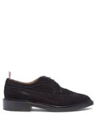 Thom Browne Longwing Stacked-sole Suede Brogues