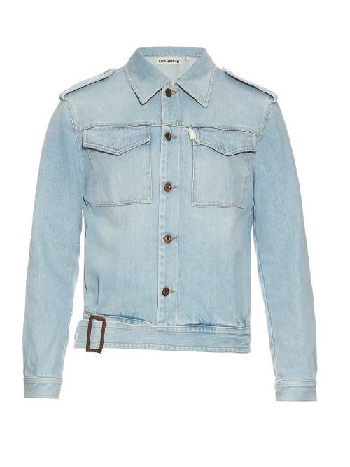Off-white Logo-print Denim Jacket