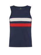 Matchesfashion.com Iffley Road - Lancaster Striped Piqu Vest - Mens - Blue Multi