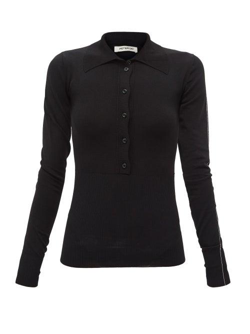 Peter Do - Skinny-fit Technical Polo Top - Womens - Black