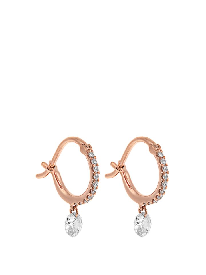 Raphaele Canot Set Free Diamond & Rose-gold Earrings