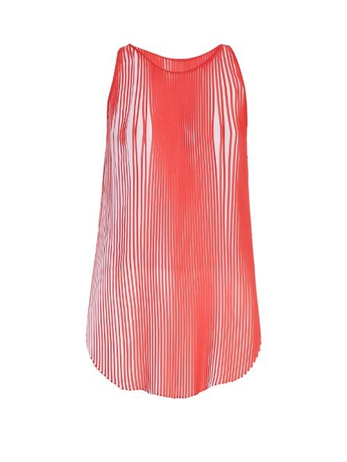 Stella Mccartney Sloane Pleated Crepe Top