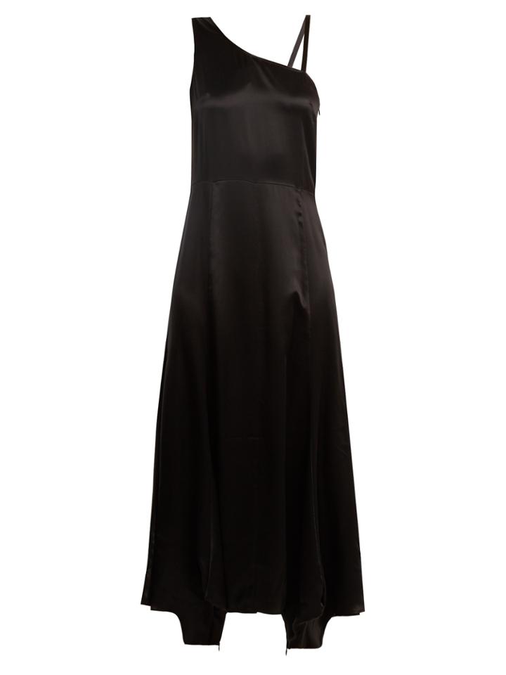 Albus Lumen Tuta One-shoulder Silk Jumpsuit