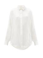 Matchesfashion.com Katharine Hamnett London - Nicola Silk Satin Shirt - Womens - White