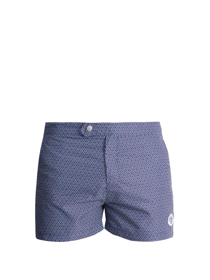 Robinson Les Bains Ucla Geometric-print Swim Shorts