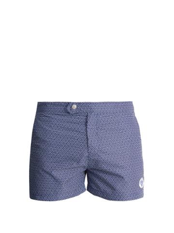 Robinson Les Bains Ucla Geometric-print Swim Shorts
