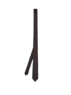 Matchesfashion.com Saint Laurent - Silk Jacquard Tie - Mens - Black