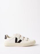 Veja - Recife Velcro Leather Trainers - Womens - White Black