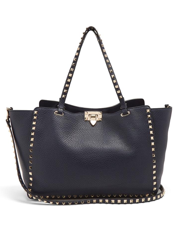 Valentino Rockstud Medium Leather Tote Bag