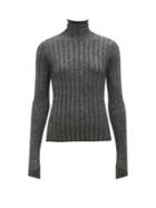 Petar Petrov - Elio Silk And Cashmere-blend Roll-neck Sweater - Womens - Grey