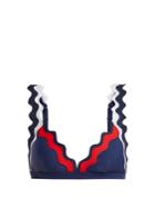 Rye Balmy Scallop-edged Triangle Bikini Top