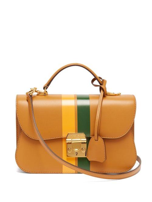 Matchesfashion.com Mark Cross - Dorothy Smooth Leather Shoulder Bag - Womens - Tan Multi