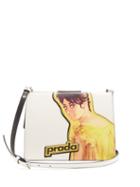 Matchesfashion.com Prada - Frame Leather Bag - Womens - White Multi