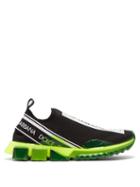 Matchesfashion.com Dolce & Gabbana - Sorrento Fusion Low Top Trainers - Mens - Black Green