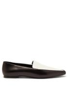 Matchesfashion.com The Row - Minimal Leather Loafers - Womens - Black White