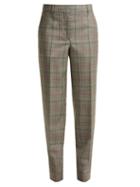 Matchesfashion.com Calvin Klein 205w39nyc - Wall Street Prince Of Wales Checked Wool Trousers - Womens - Grey Multi