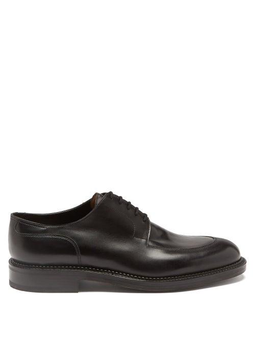 John Lobb - Hardington Leather Derby Shoes - Mens - Black