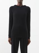 Johnstons Of Elgin - Cashmere Hooded Sweater - Womens - Black