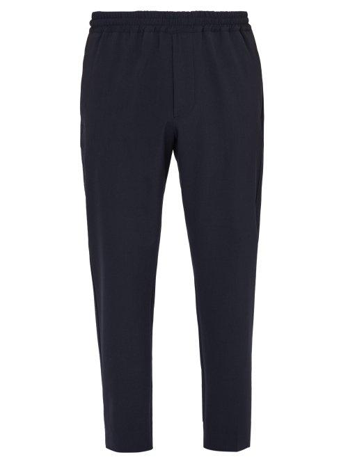 Matchesfashion.com Joseph - Ettrick Twill Trousers - Mens - Navy