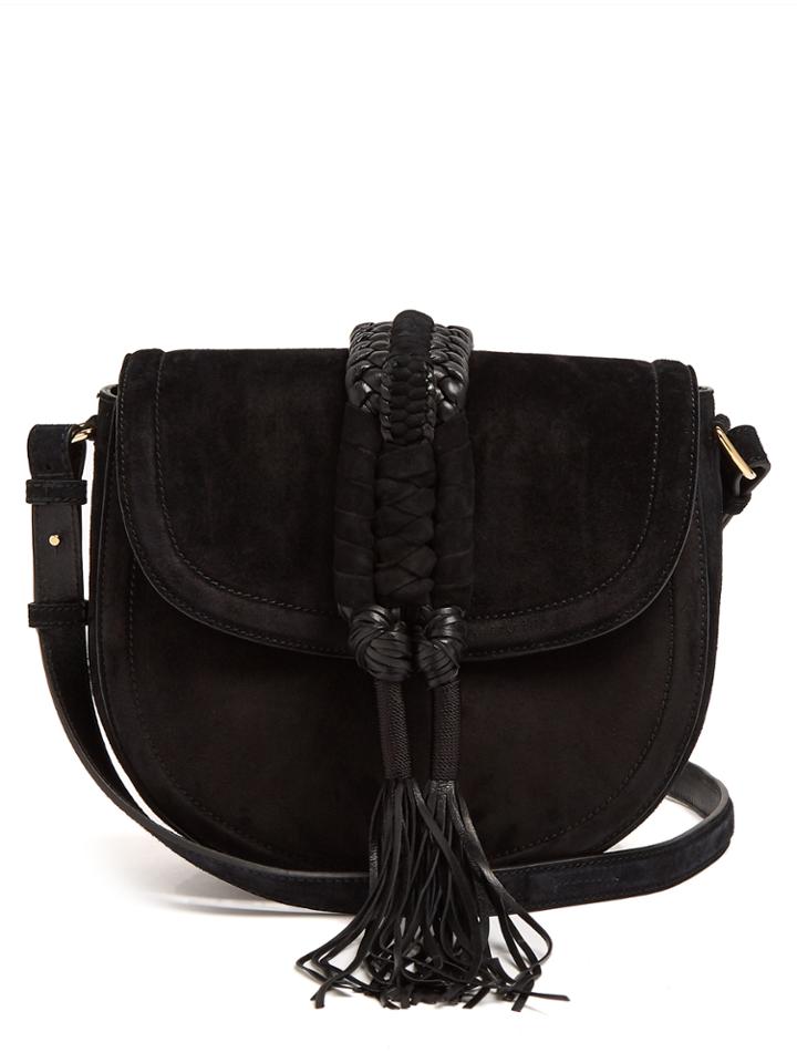 Altuzarra Ghianda Braided-leather Suede Cross-body Bag
