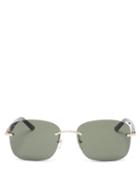 Matchesfashion.com Cartier Eyewear - C Dcor Rimless Acetate Sunglasses - Mens - Green