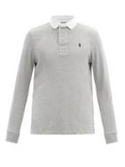 Matchesfashion.com Polo Ralph Lauren - Logo-embroidered Jersey Polo Shirt - Mens - Grey