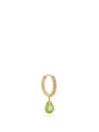 Matchesfashion.com Persee - Peridot & 18kt Gold Single Hoop Earring - Womens - Yellow Gold