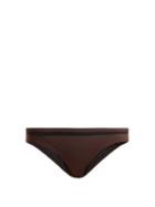 Matchesfashion.com Solid & Striped - The Nora Bikini Briefs - Womens - Brown Multi