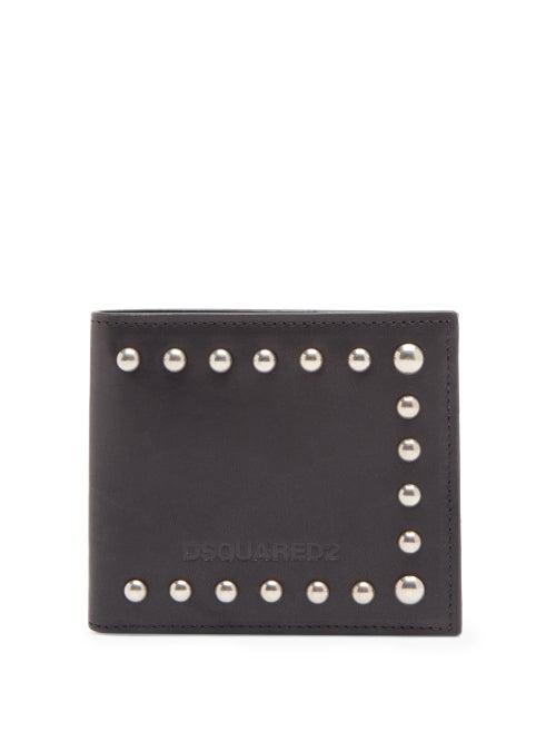 Matchesfashion.com Dsquared2 - Studded Leather Bifold Wallet - Mens - Black